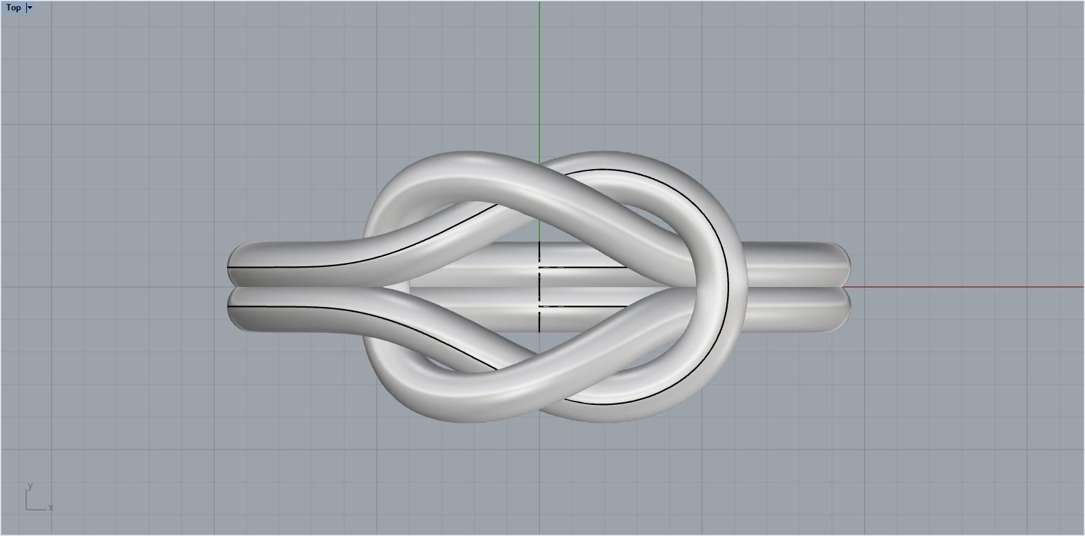 Knot Ring 3dmodel 3D print model 219 3D print model_12