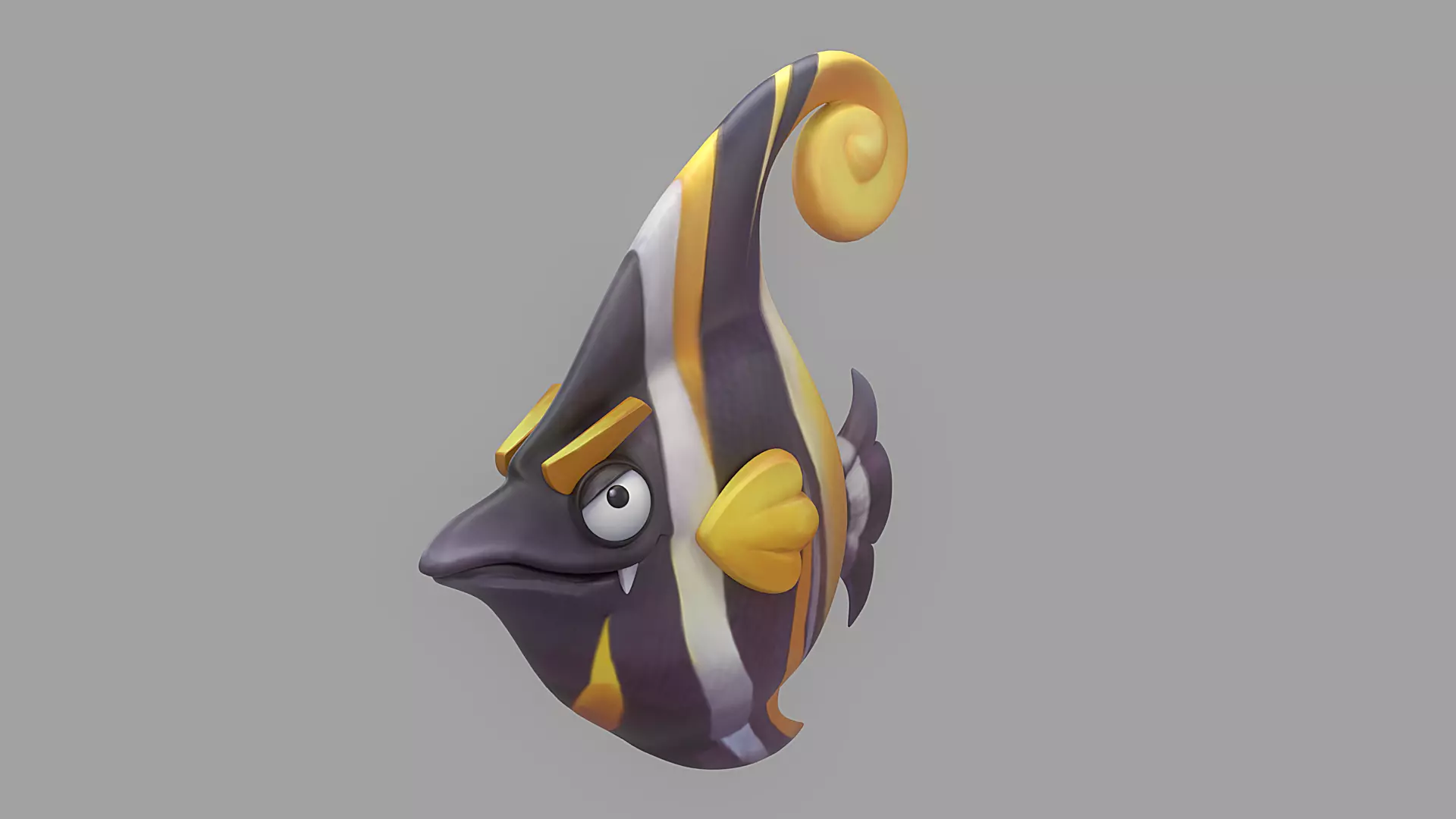 Cartoon Fish 14 Low-poly 3D model_0