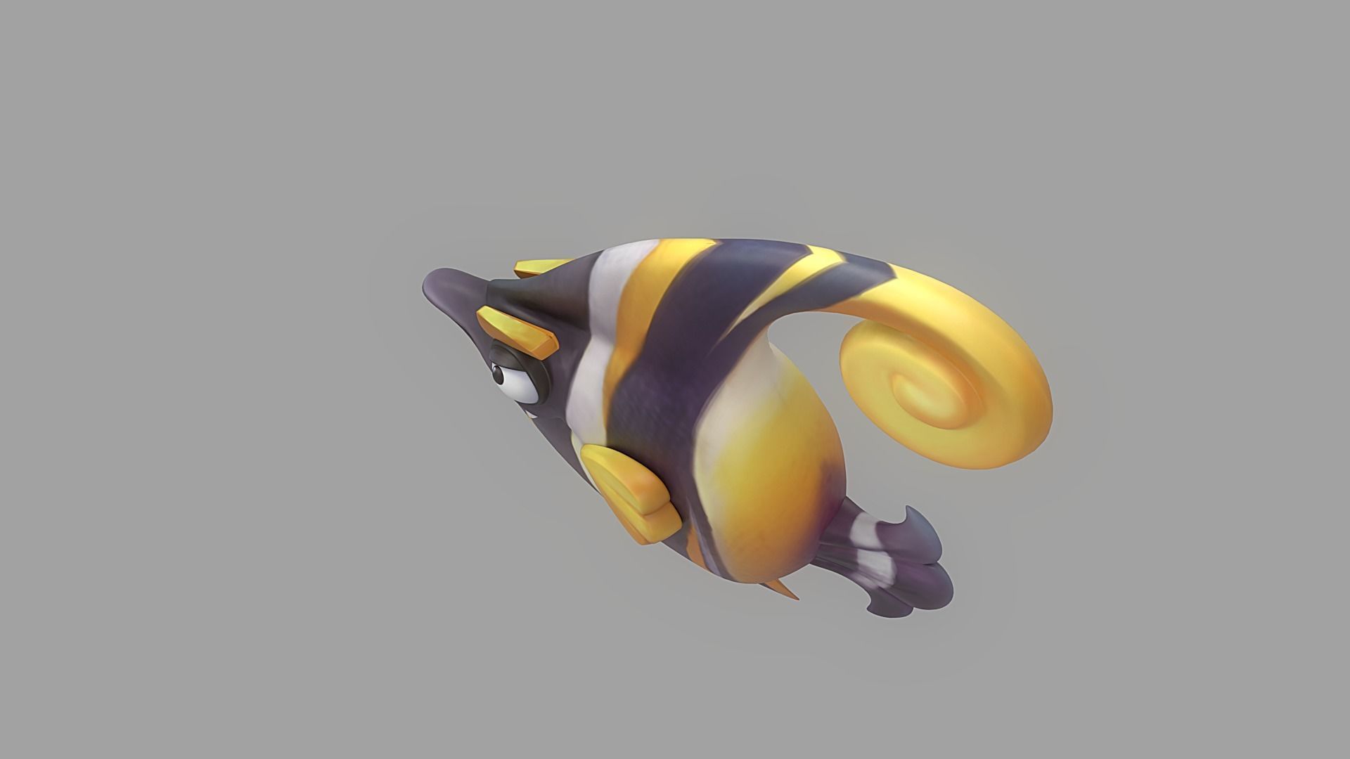 Cartoon Fish 14 Low-poly 3D model_3