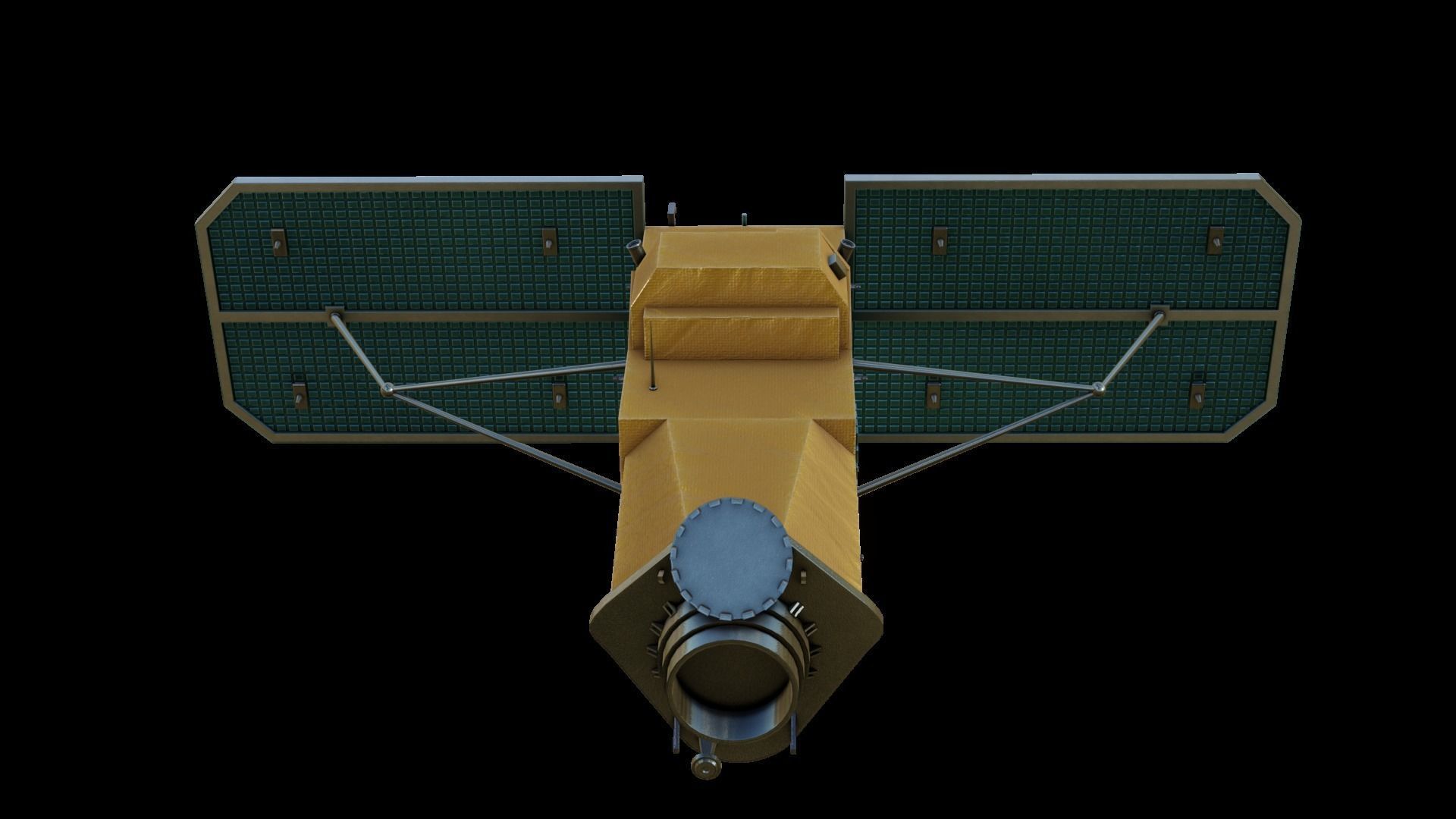 Gokturk Satelite Bundle  Low-poly 3D model_3