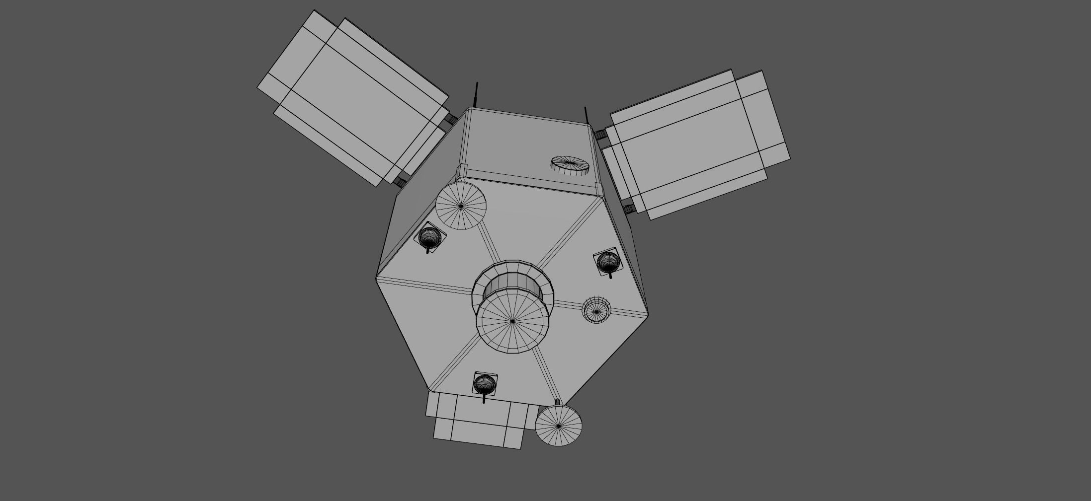 Gokturk Satelite Bundle  Low-poly 3D model_7