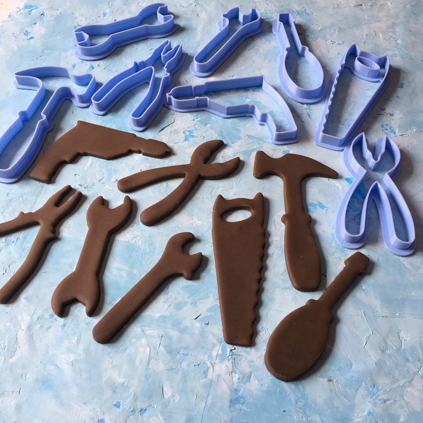 Set of tools Cookie Cutter 3D print model_4