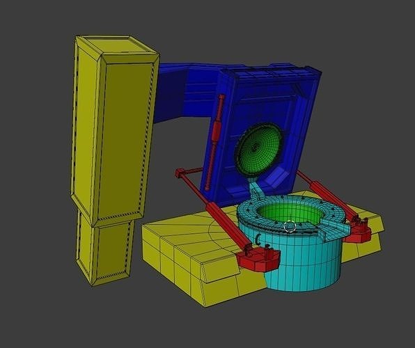 Induction Core Low-poly 3D model