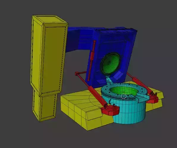 Induction Core Low-poly 3D model