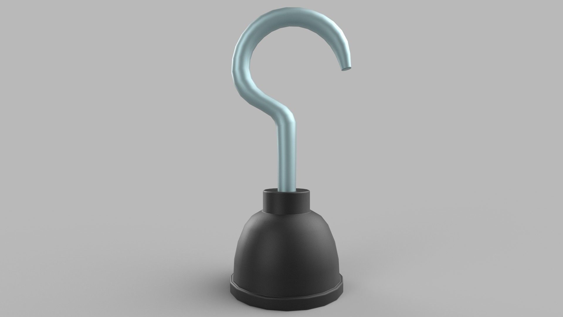 Hook hand Low-poly 3D model_4