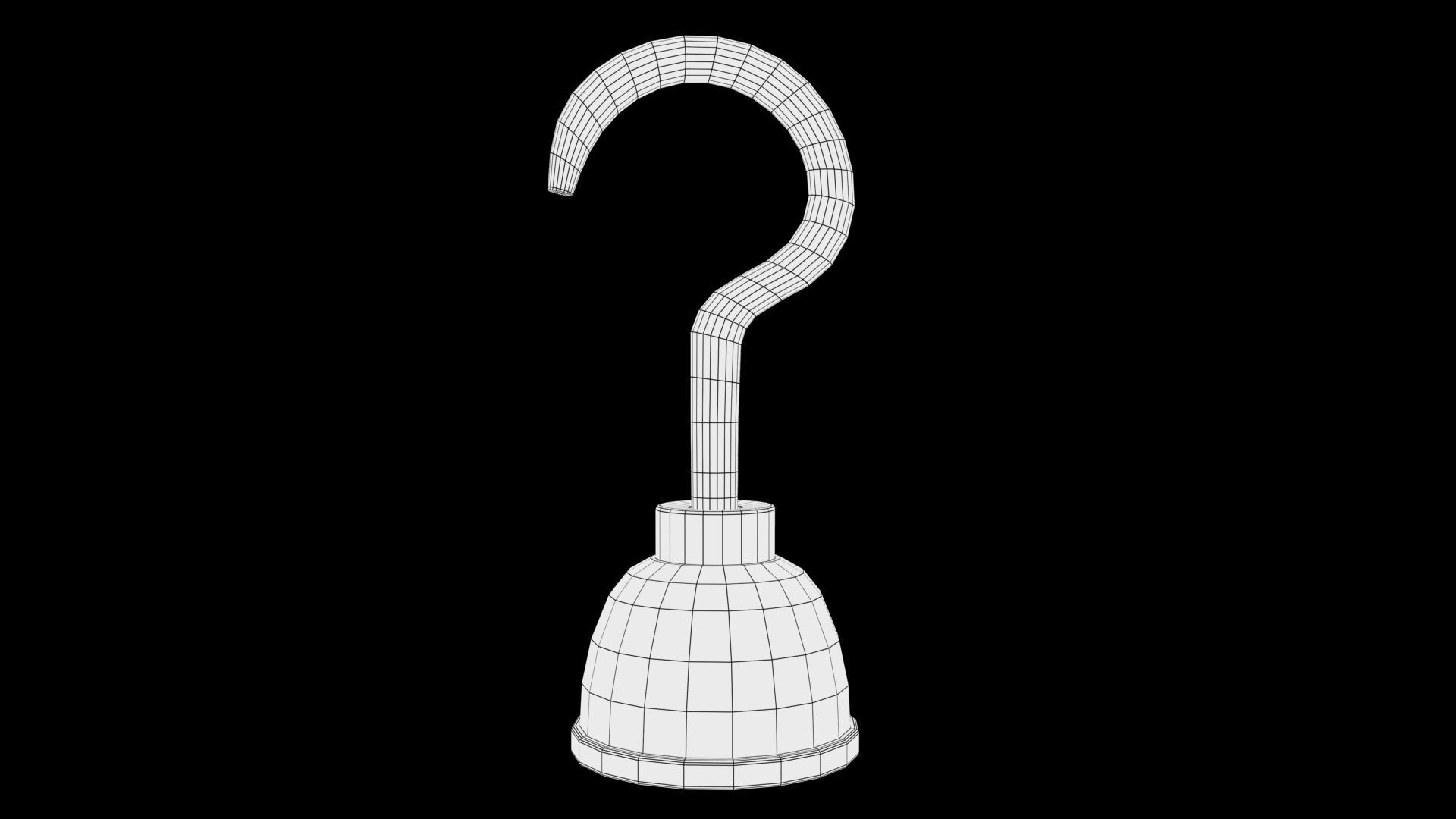 Hook hand Low-poly 3D model_5