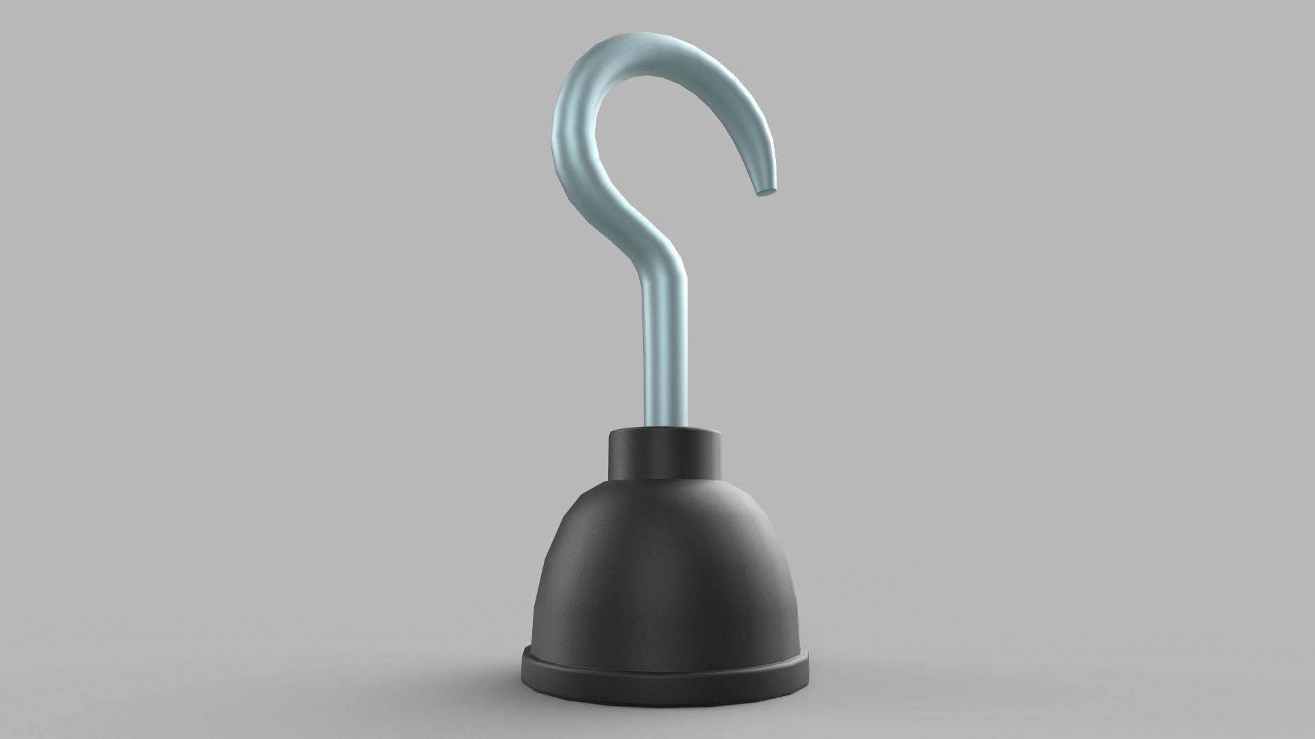 Hook hand Low-poly 3D model_3