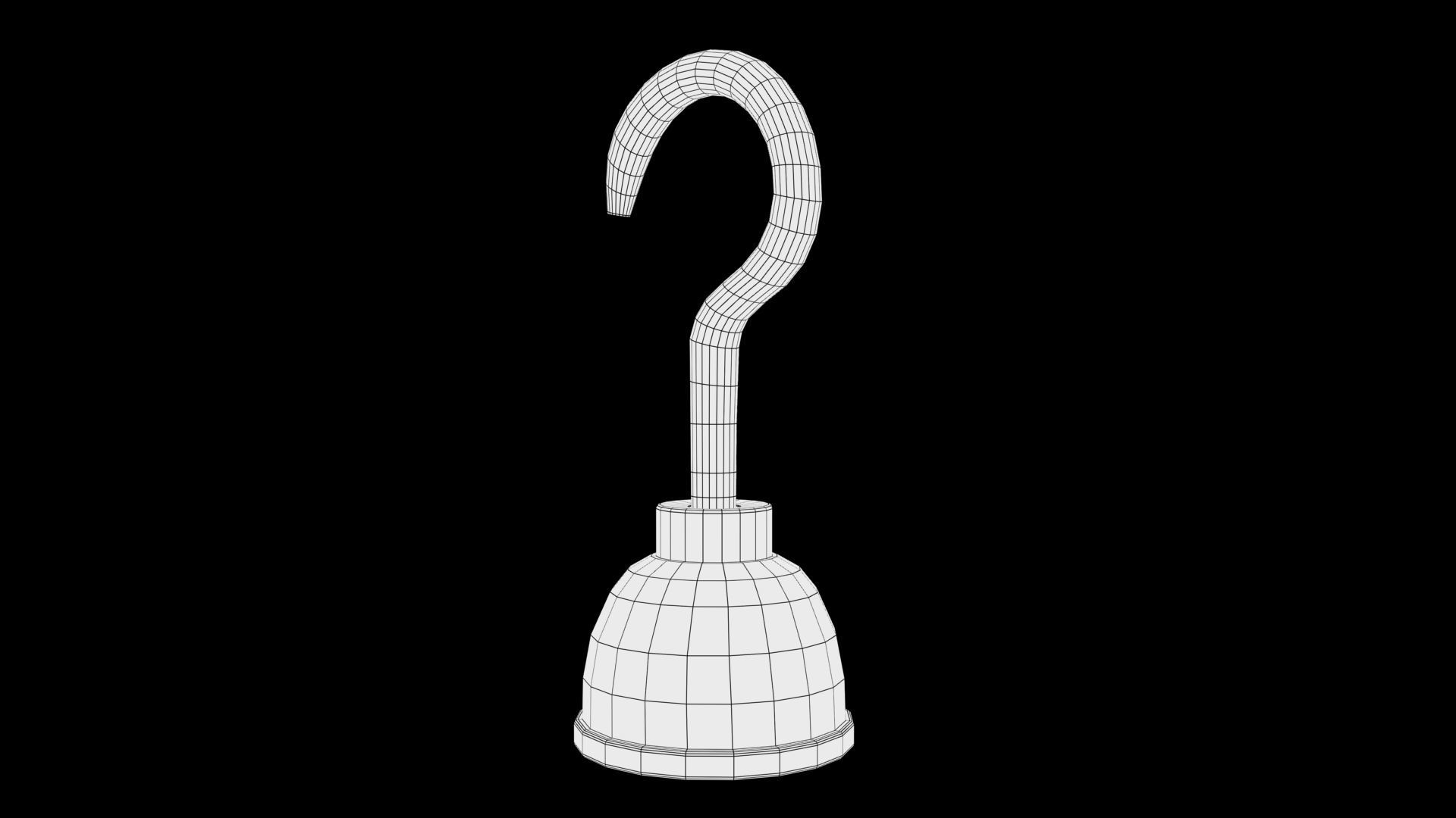 Hook hand Low-poly 3D model_6