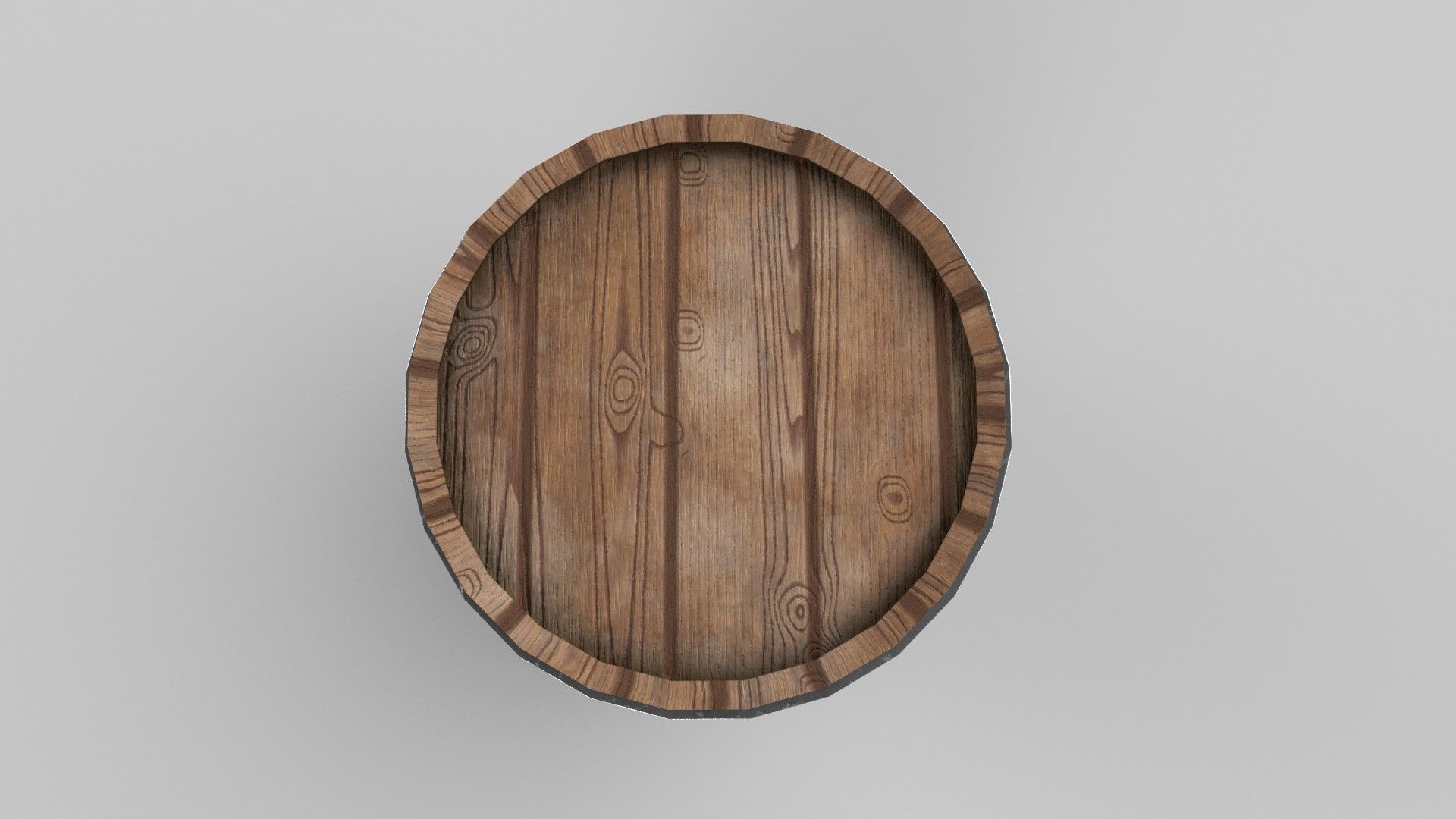 Oil barrel Low-poly 3D model_1