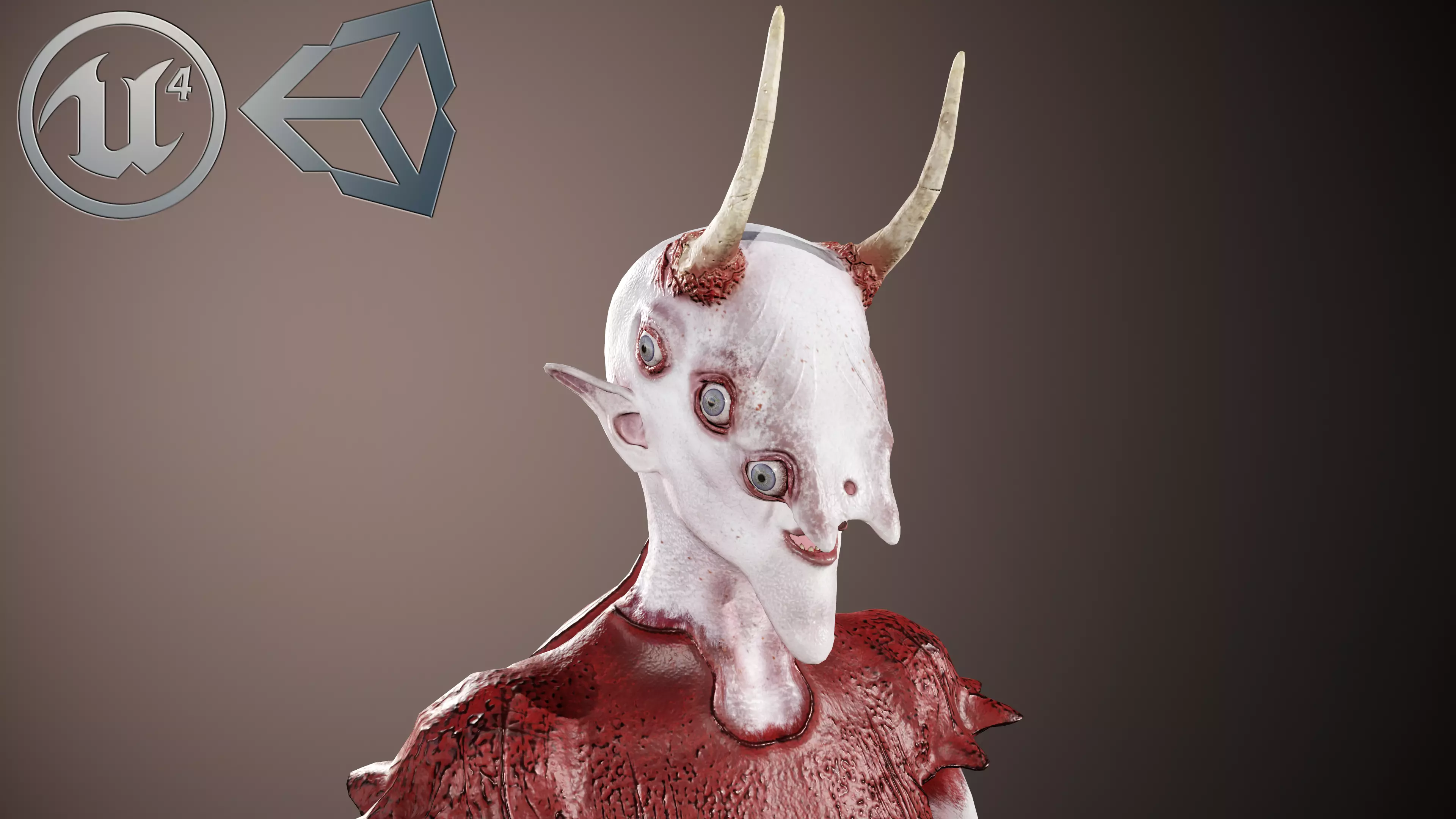 Elliel demon Low-poly 3D model_0