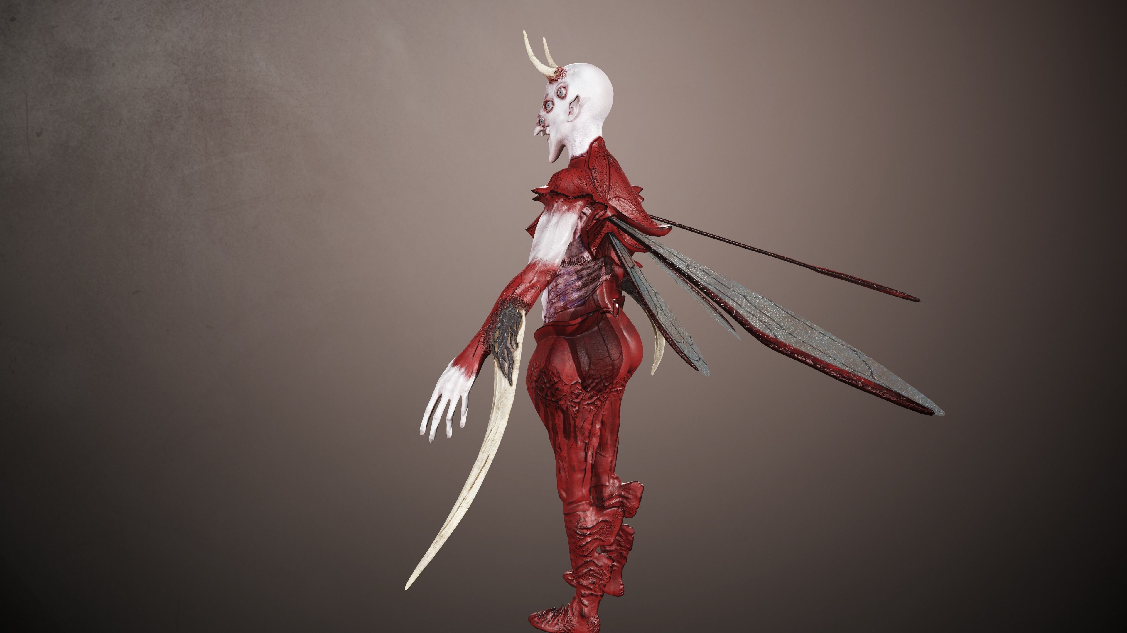 Elliel demon Low-poly 3D model_6