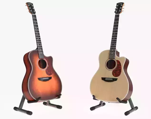 Acoustic Guitar 3D model