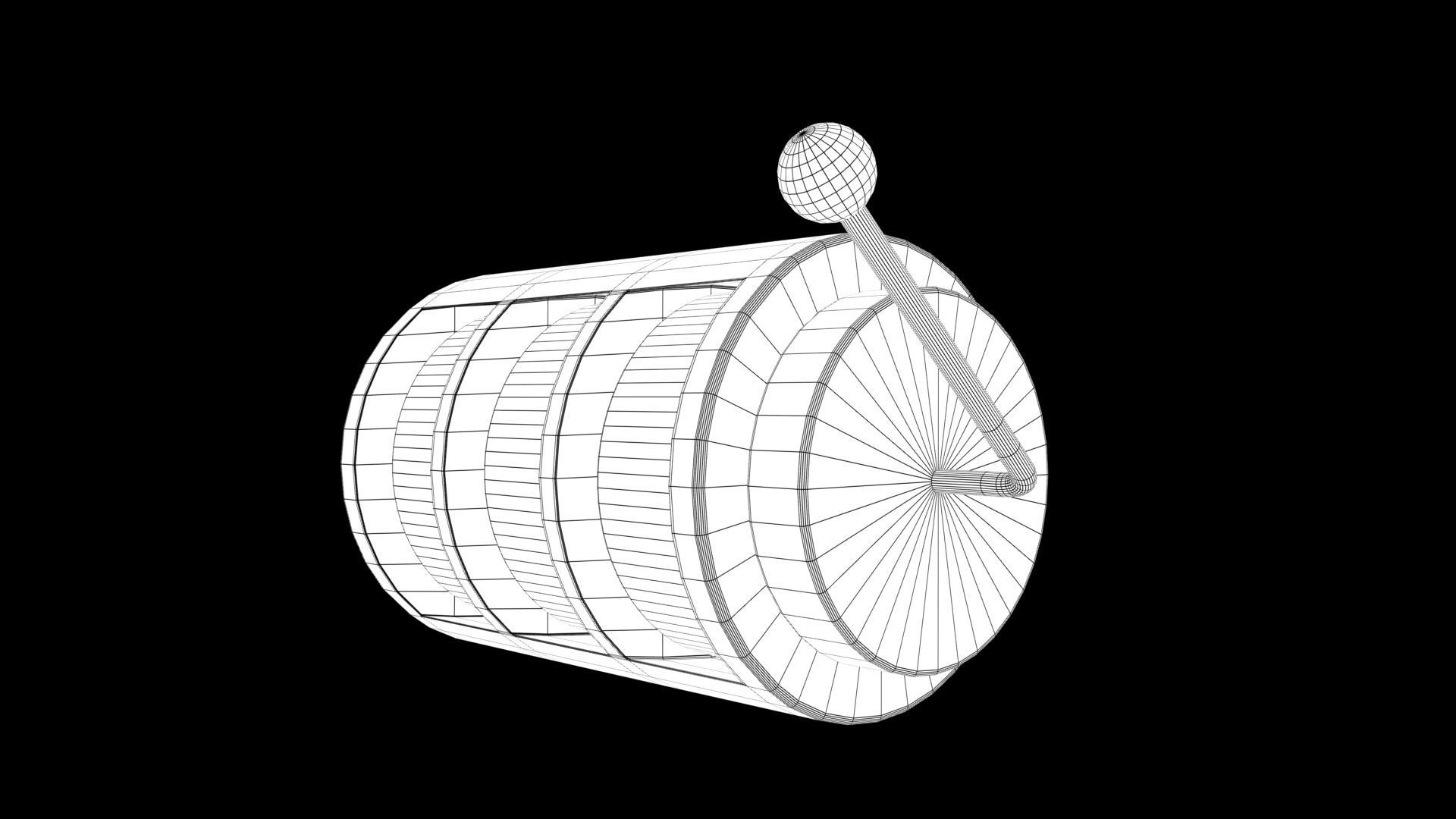 Slot machine Low-poly 3D model_6