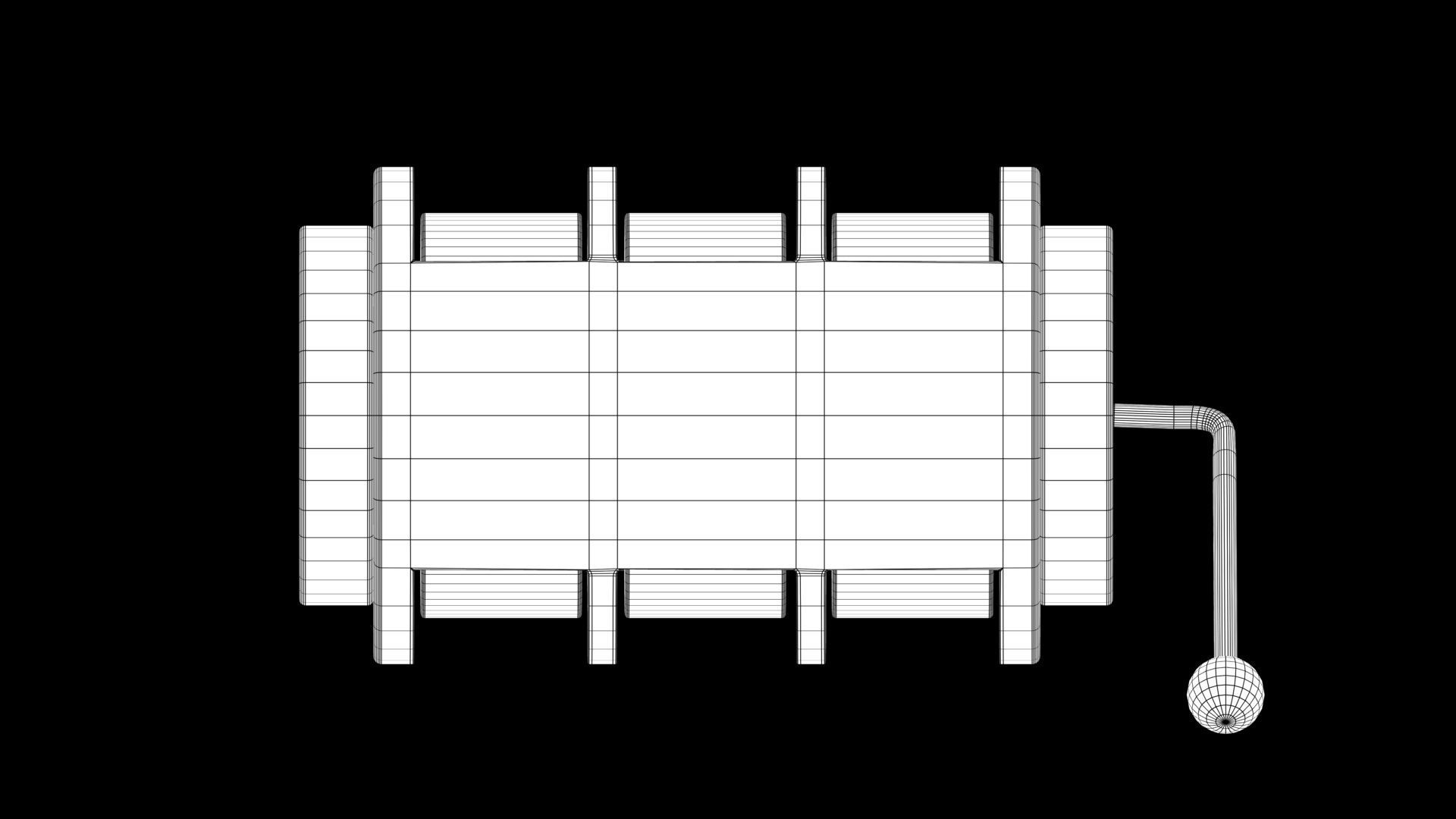 Slot machine Low-poly 3D model_9