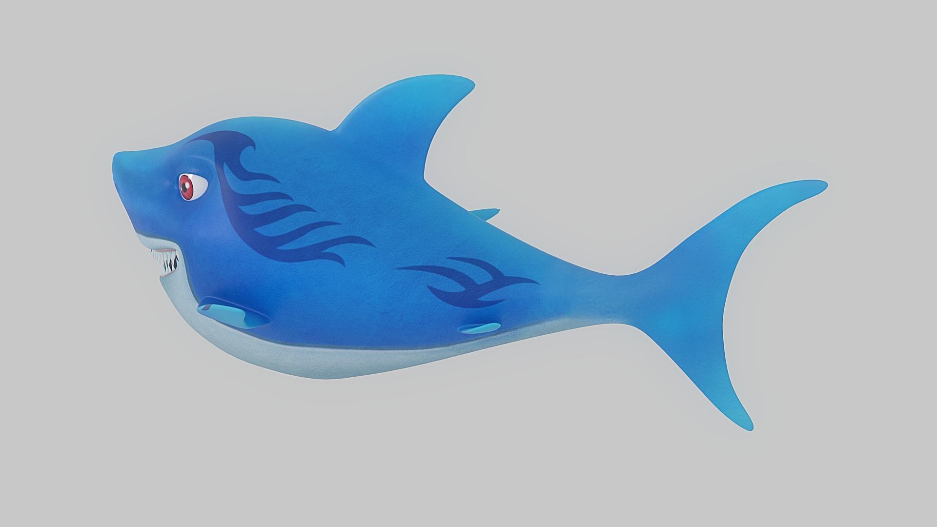 Cartoon Fish 15 Low-poly 3D model_2