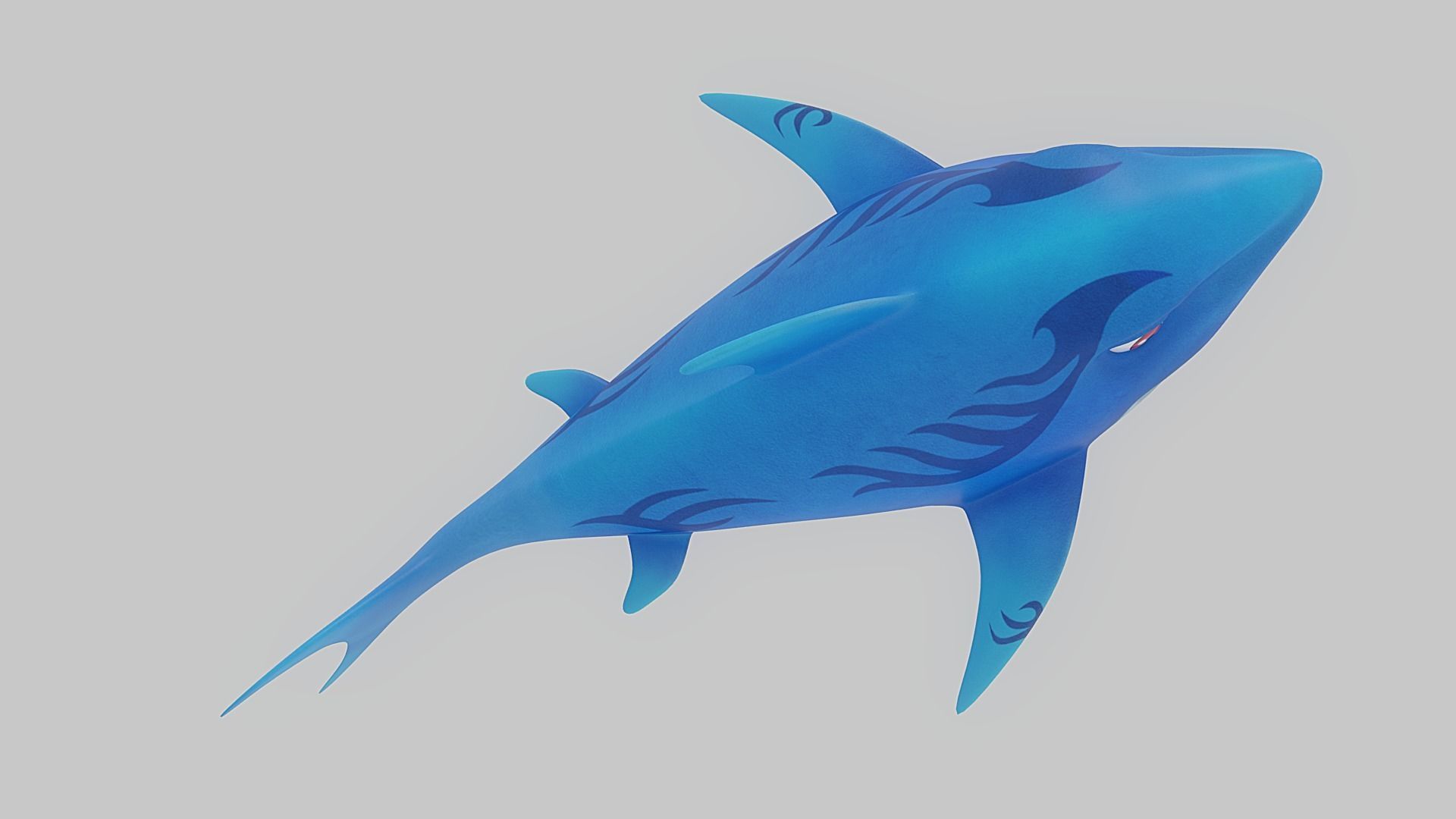 Cartoon Fish 15 Low-poly 3D model_4
