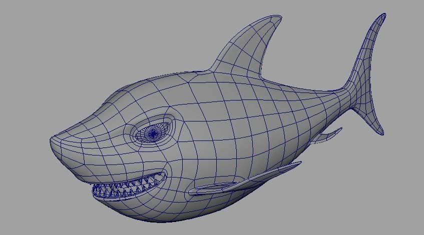 Cartoon Fish 15 Low-poly 3D model_5