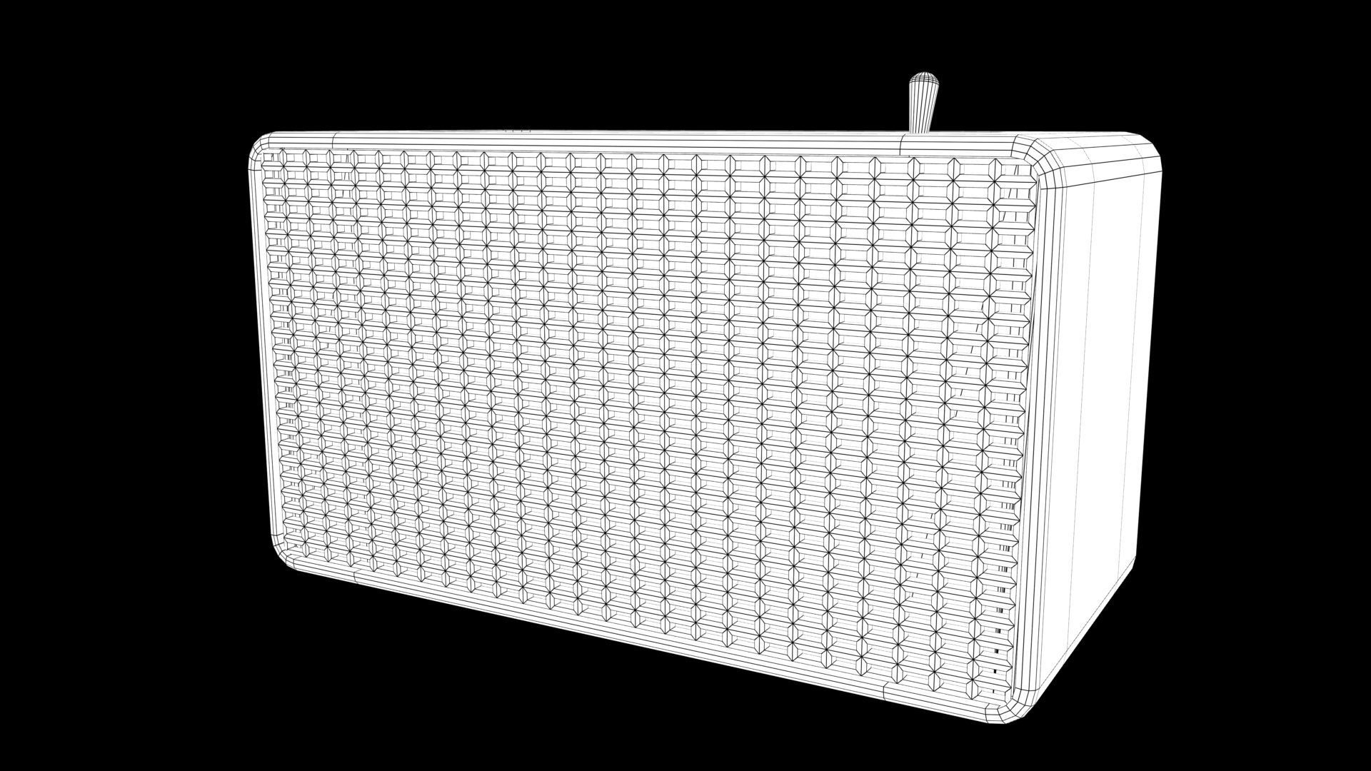 Speaker samsung bluetooth Low-poly 3D model_6