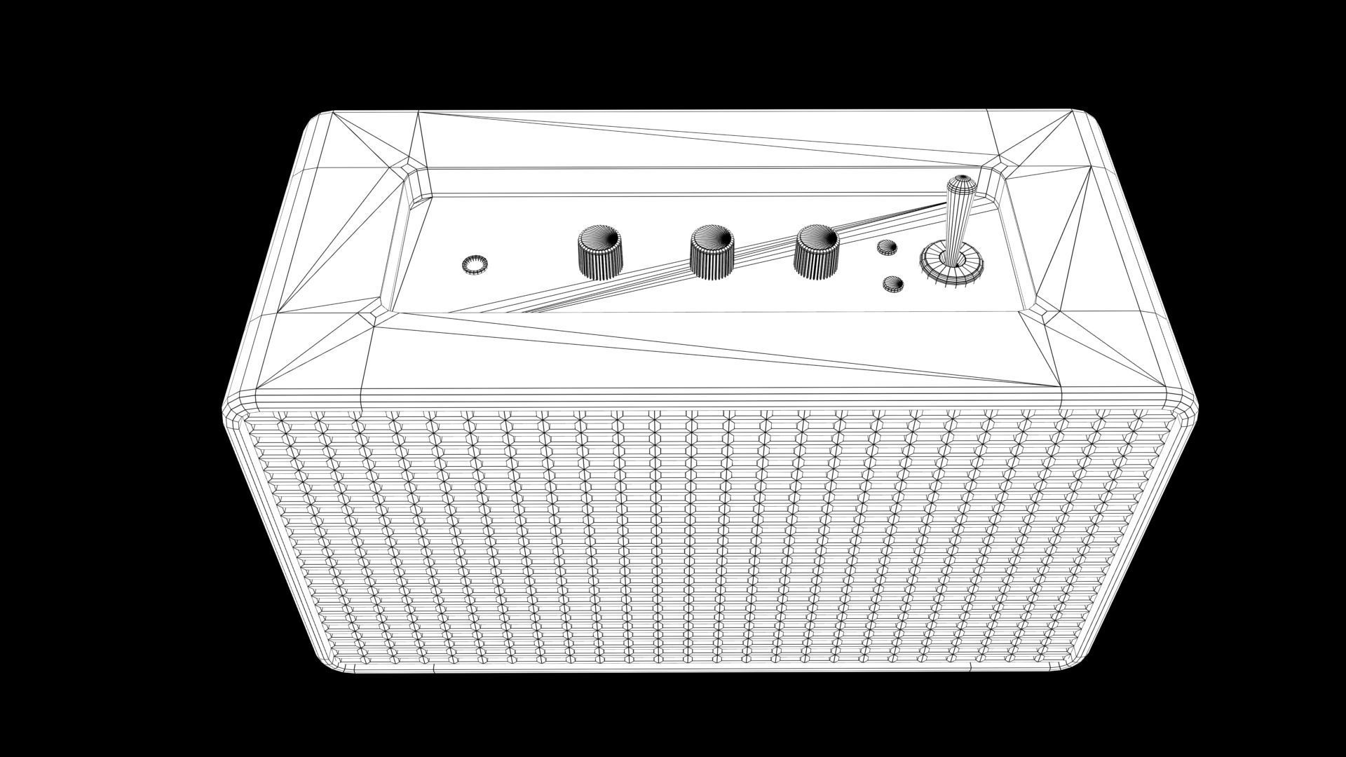 Speaker samsung bluetooth Low-poly 3D model_9