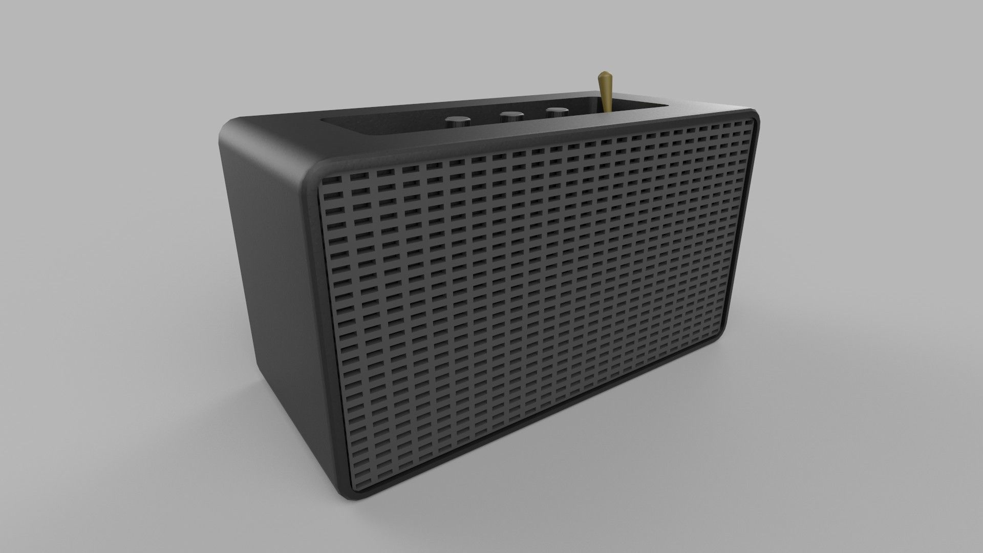 Speaker samsung bluetooth Low-poly 3D model_4