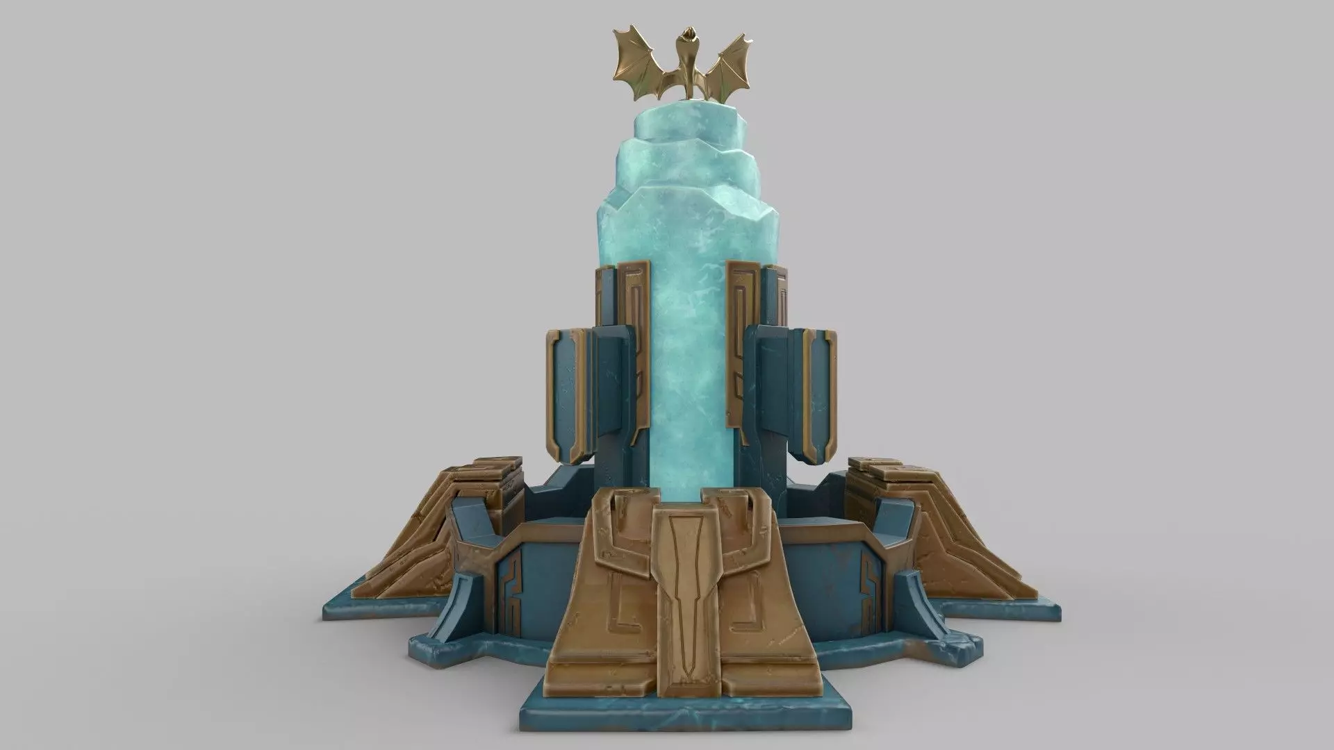 Stylized tower Low-poly 3D model