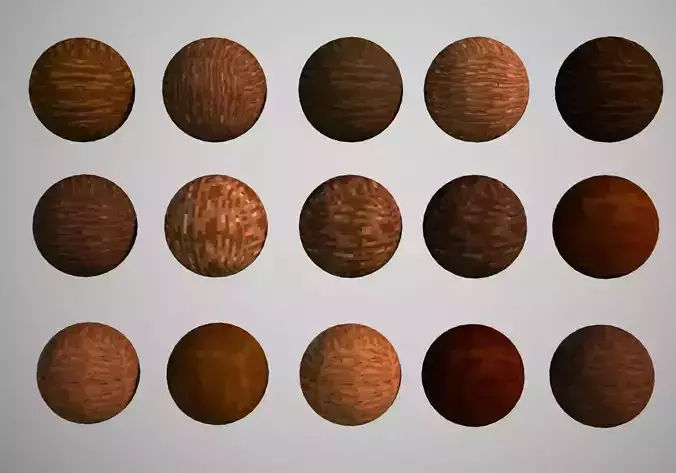 15 textures pack - wood low resolution nature pack