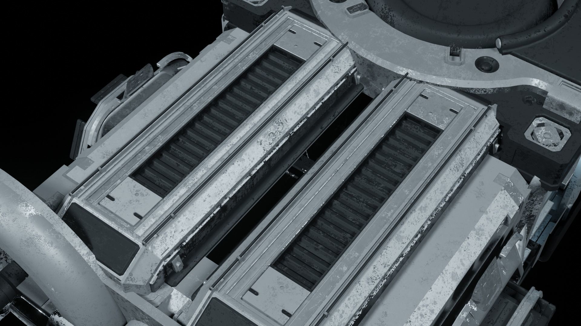 Sci-fi Spaceship 3D Model Low-poly 3D model_10