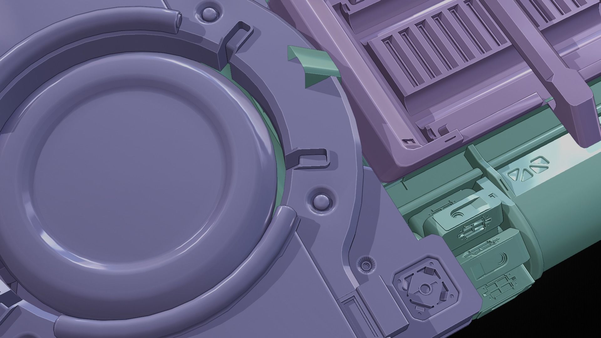 Sci-fi Spaceship 3D Model Low-poly 3D model_24