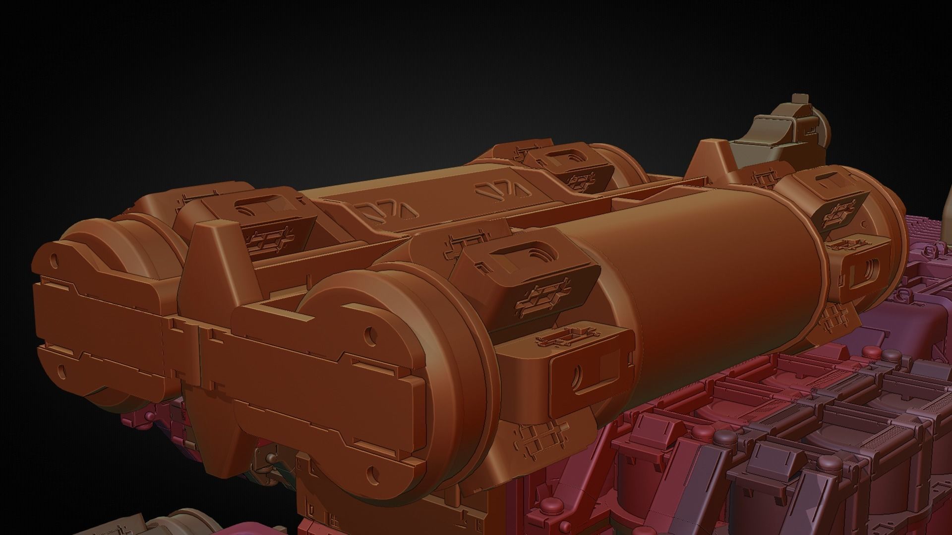 Sci-fi Spaceship 3D Model Low-poly 3D model_18