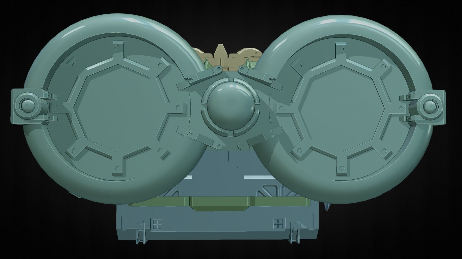 Sci-fi Spaceship 3D Model Low-poly 3D model_22
