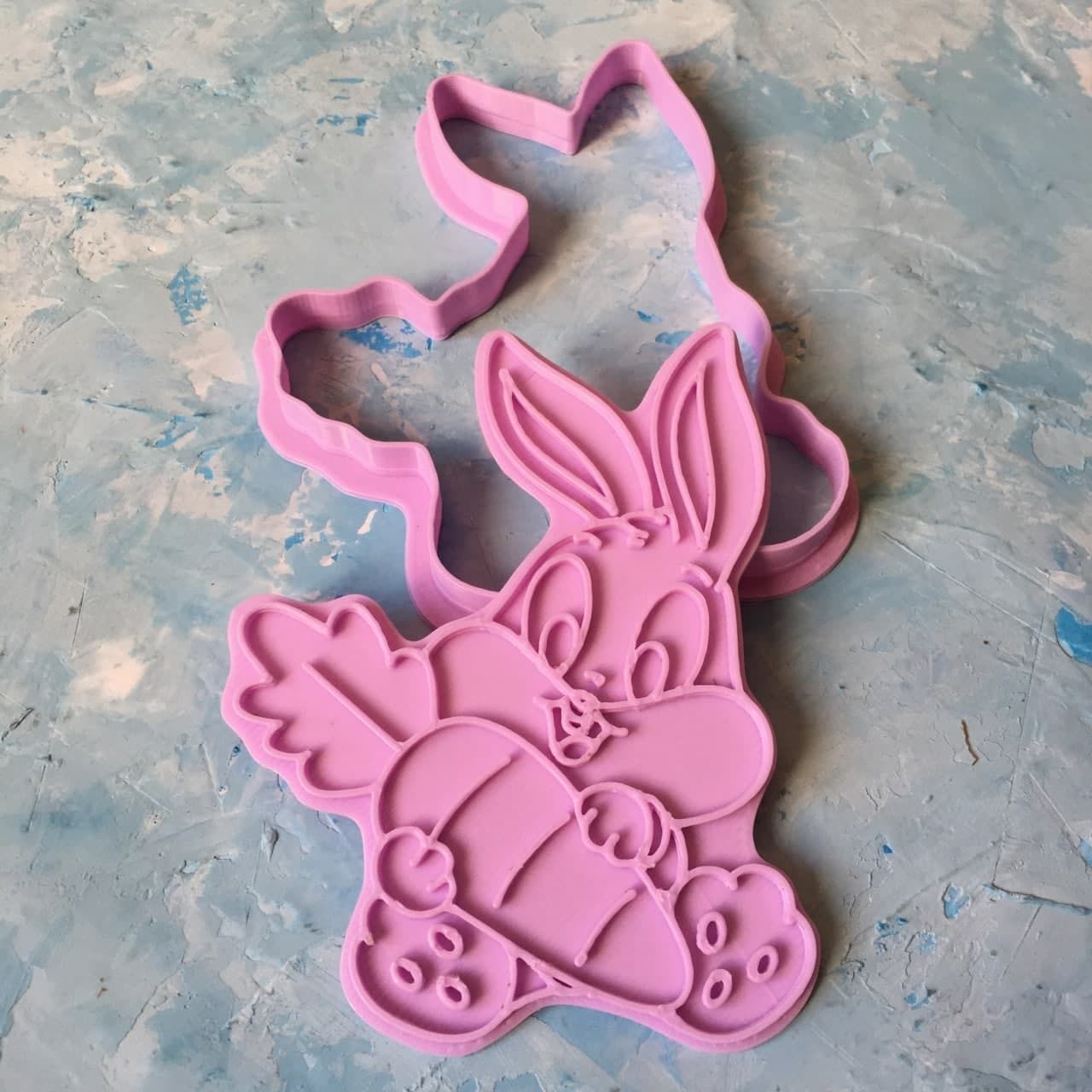 Bax Bunny Cookie Cutter 3D print model_3