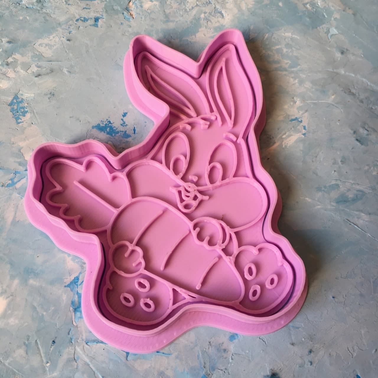 Bax Bunny Cookie Cutter 3D print model_5