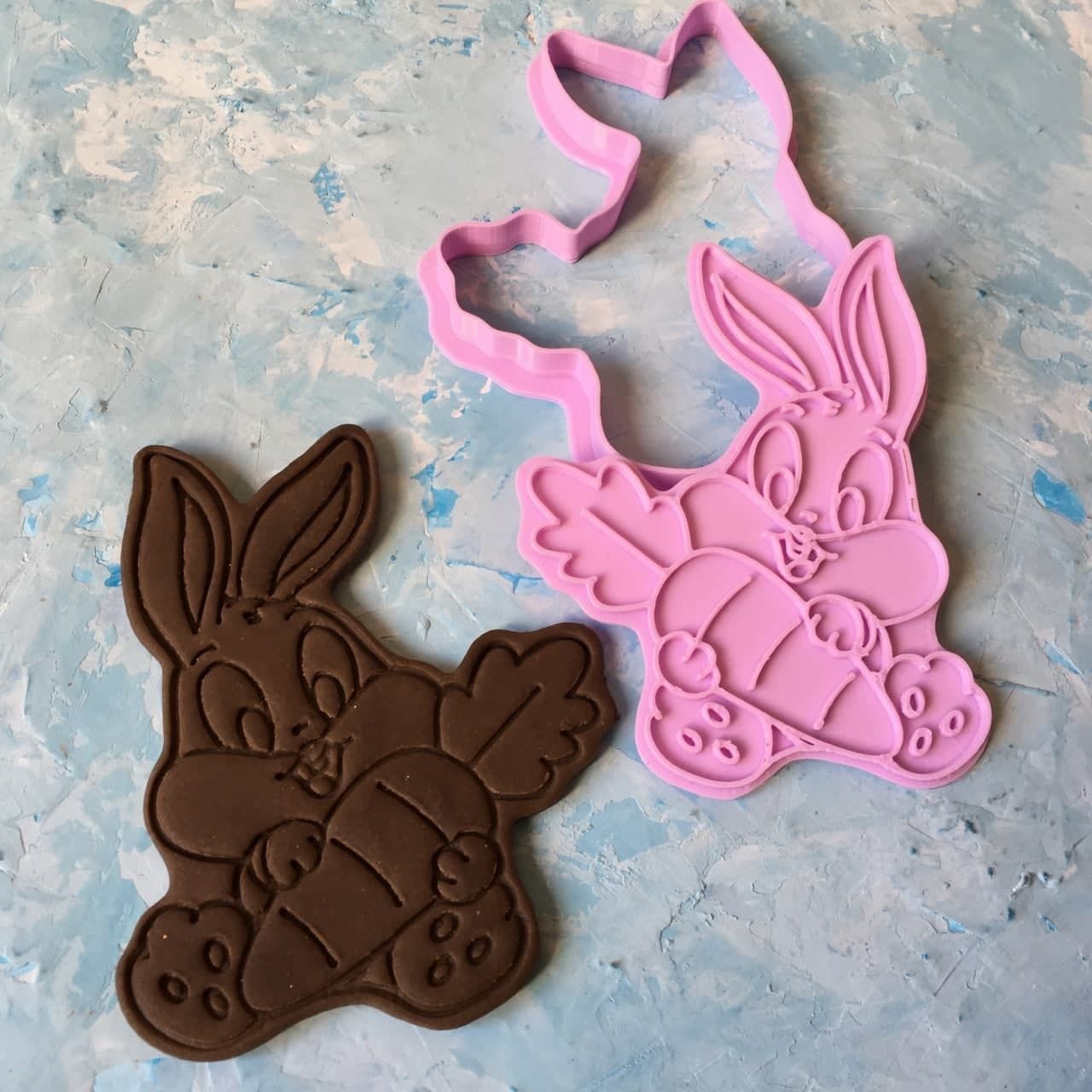 Bax Bunny Cookie Cutter 3D print model_2