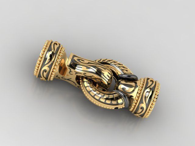 bracelet lock 3D print model_3