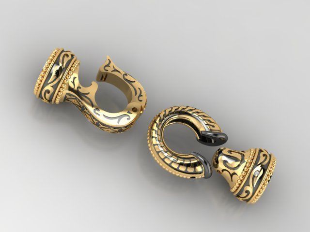 bracelet lock 3D print model_4