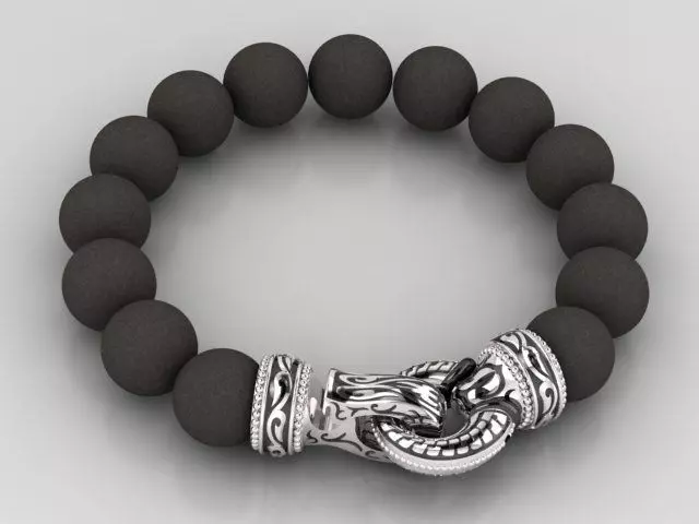 bracelet lock 3D print model_0