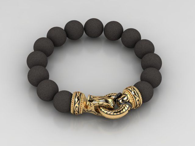 bracelet lock 3D print model_1