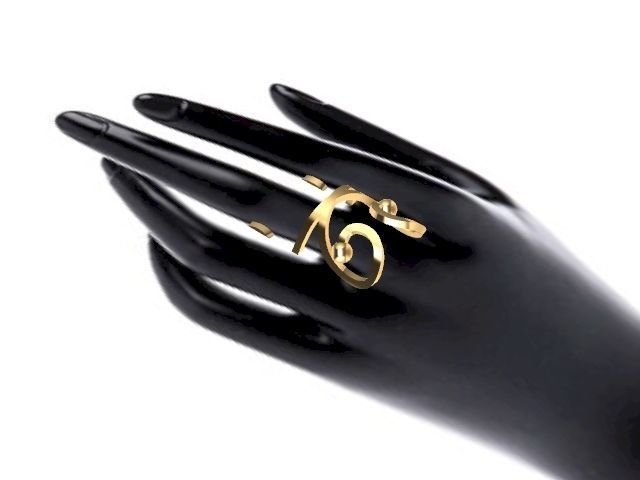 statement designer ring stl verified  3D print model_4