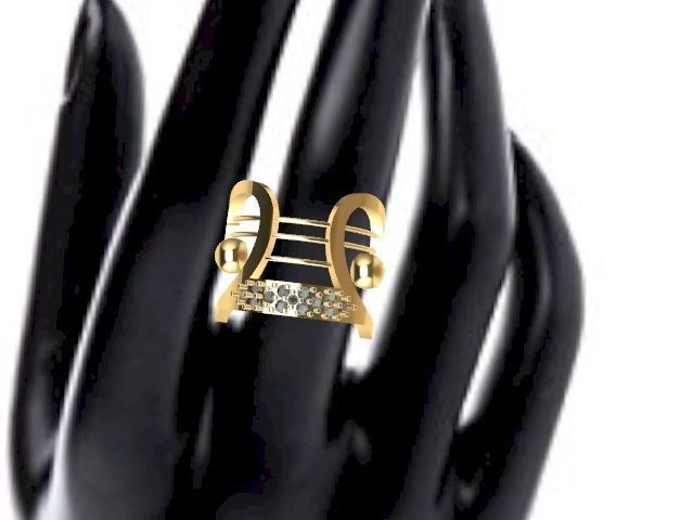 statement designer ring stl verified  3D print model_15