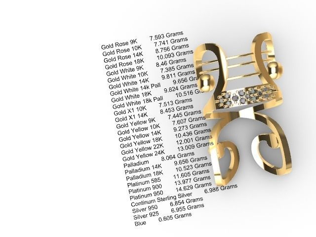 statement designer ring stl verified  3D print model_7