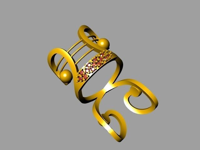 statement designer ring stl verified  3D print model_14
