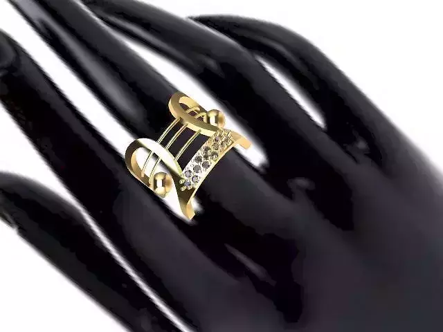 statement designer ring stl verified 