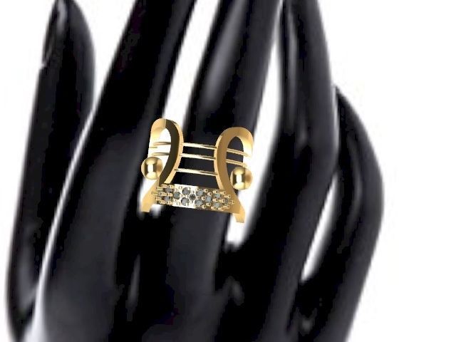 statement designer ring stl verified  3D print model_3