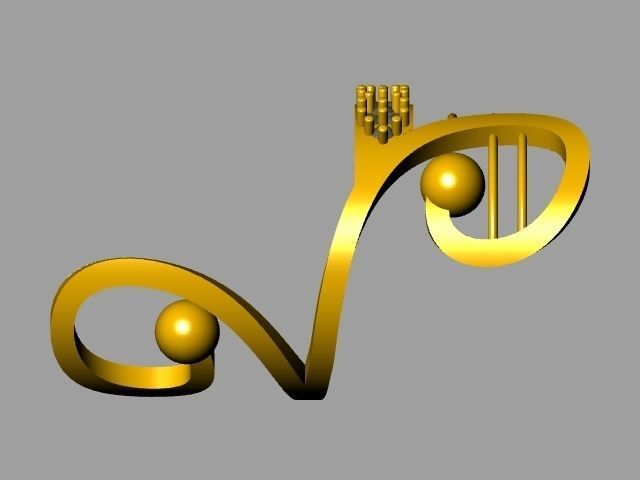 statement designer ring stl verified  3D print model_12