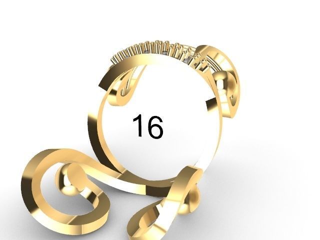 statement designer ring stl verified  3D print model_11