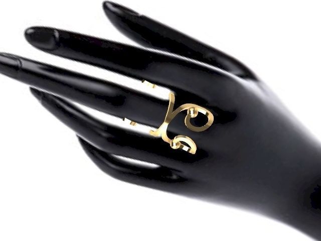 statement designer ring stl verified  3D print model_5