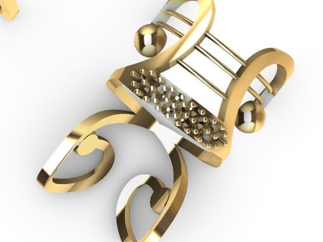 statement designer ring stl verified  3D print model_2