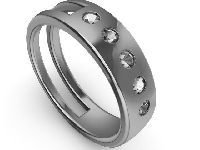 flush diamond ring stl verified 3D print model_17