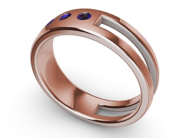 flush diamond ring stl verified 3D print model_12