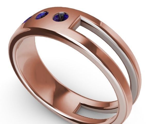 flush diamond ring stl verified 3D print model_15